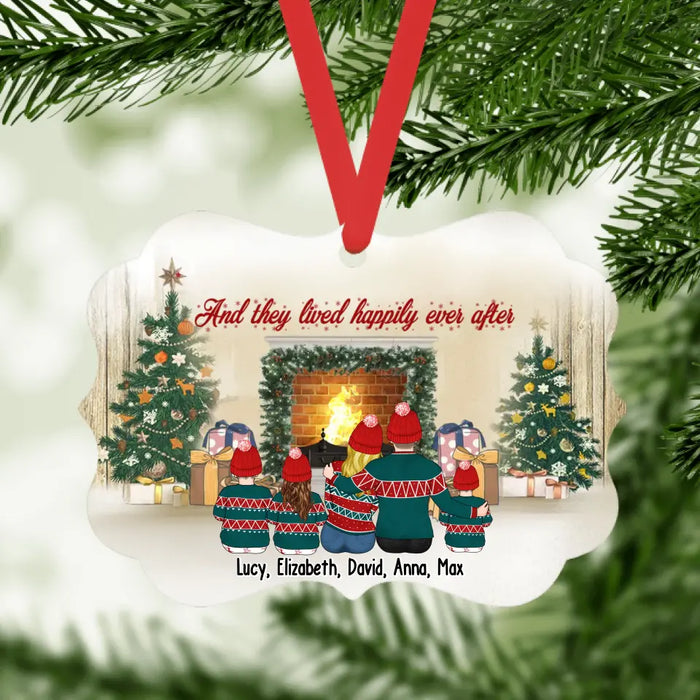 And They Lived Happily Ever After - Personalized Gifts Custom Christmas Ornament for Family