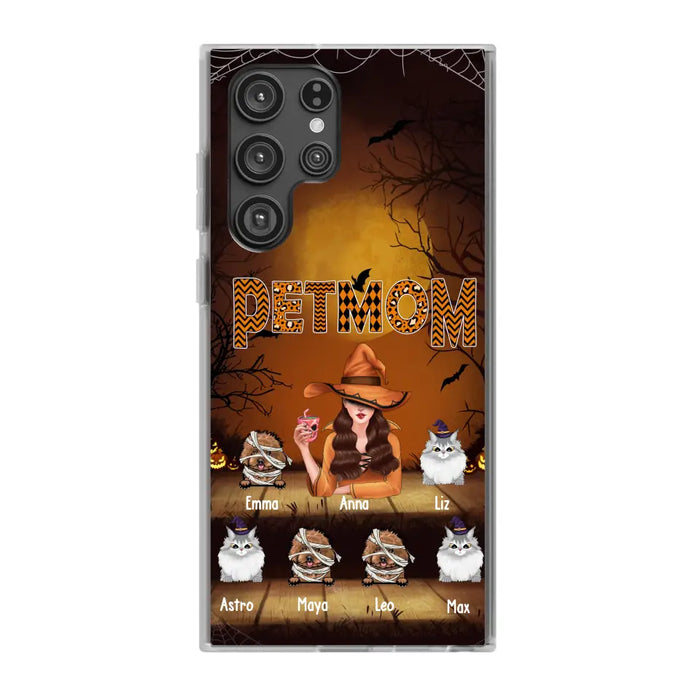 Pets Mom - Personalized Gifts for Halloween Phone Case for Witches, For Dog Cat Lovers
