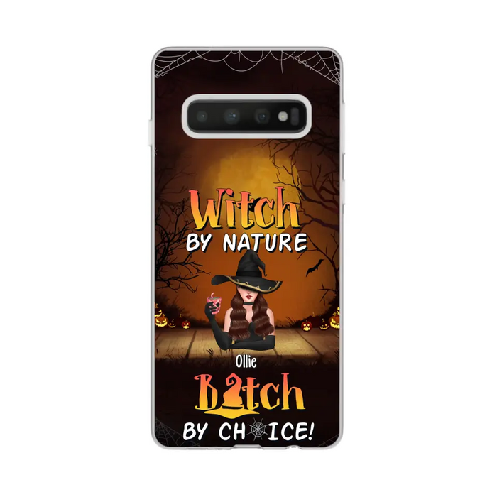 Wicked By Nature Bitch By Choice - Personalized Gifts for Halloween Phone Case For Her For Witches