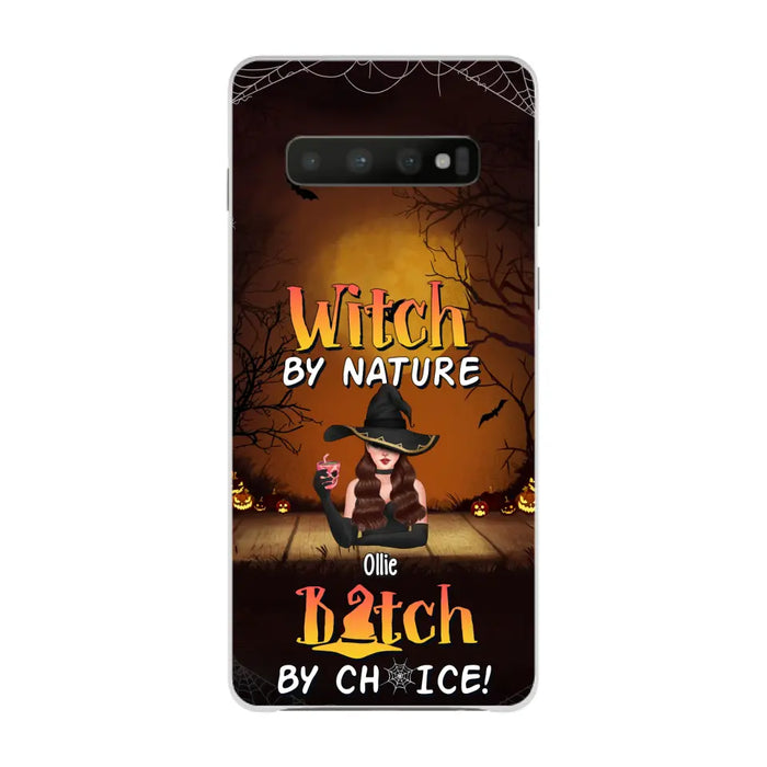 Wicked By Nature Bitch By Choice - Personalized Gifts for Halloween Phone Case For Her For Witches