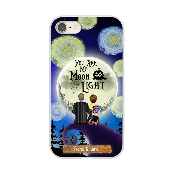 You Are My Moon Light - Personalized Halloween Gifts Custom Phone Case For Couples
