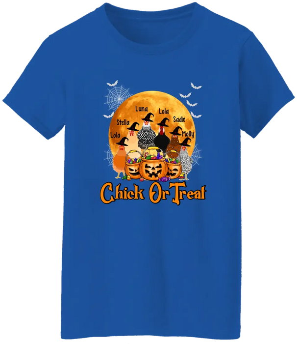 Personalized Shirt, Up To 6 Chickens, Chick Or Treat, Halloween Gift For Chicken Lovers, Farmers