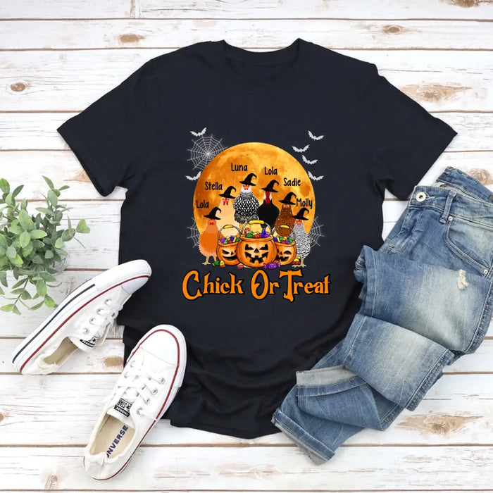 Personalized Shirt, Up To 6 Chickens, Chick Or Treat, Halloween Gift For Chicken Lovers, Farmers