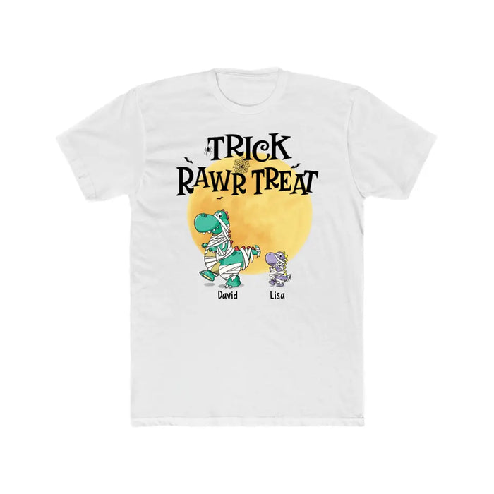Personalized Shirt, Trick Rawr Treat, Gifts For Halloween Family