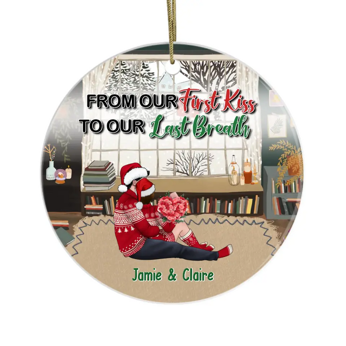 I Can't Spell Christmas Without You Personalized Ornament, Kissing Couple  Gifts - Limotees