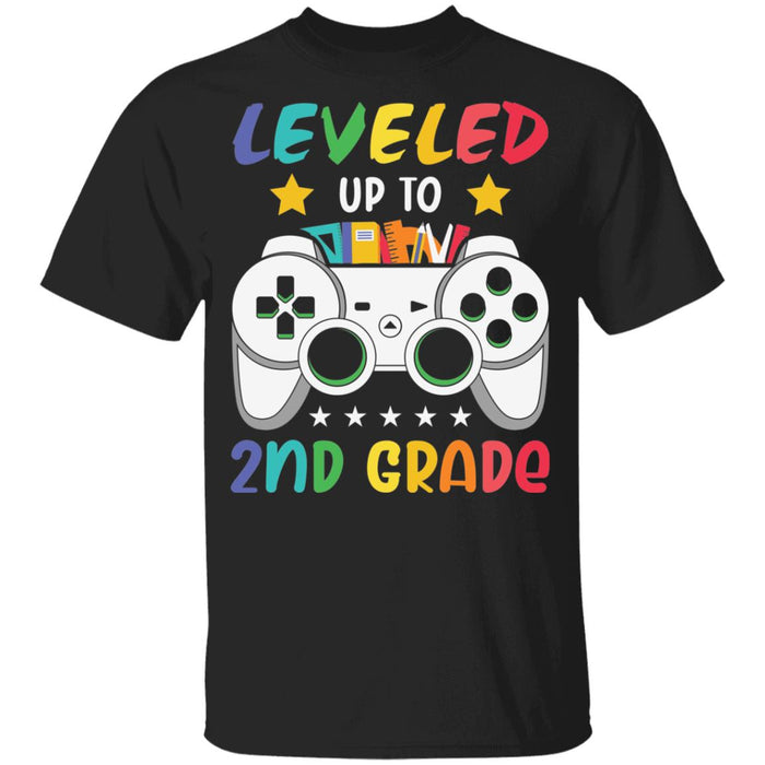 Back to School Leveled Up To 2nd Grade Youth T-Shirt