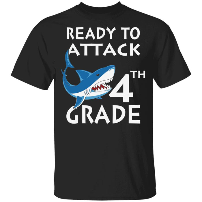 Back to School Ready To Attack 4th Grade Youth T-Shirt