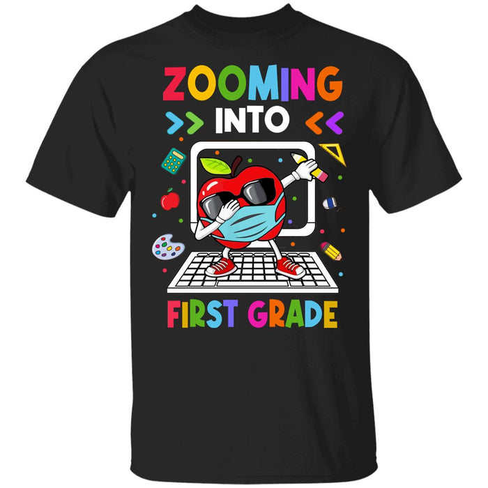 Back to School Quarantine Zooming Into First Grade Youth T-Shirt