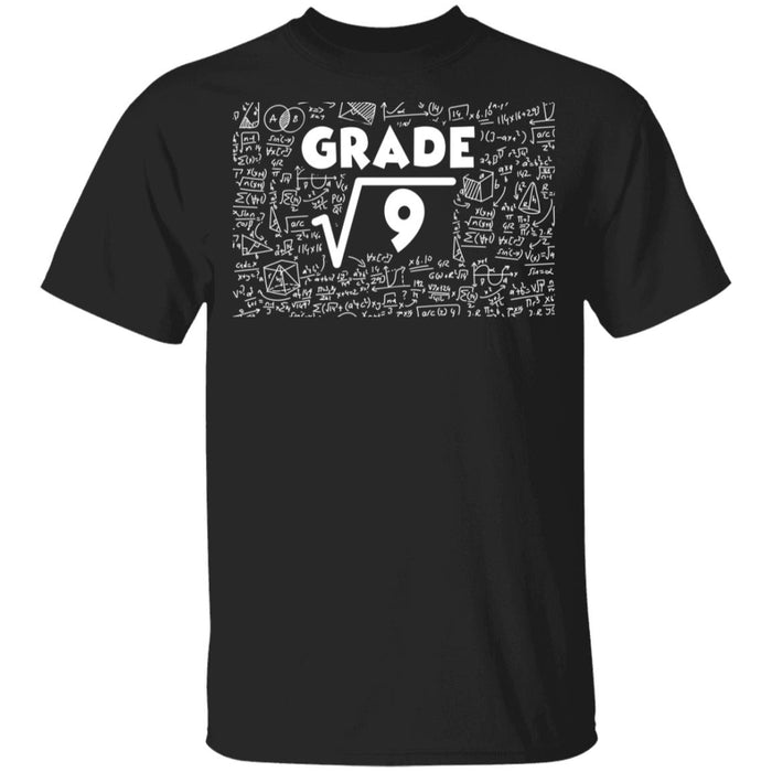 Back to School 3rd Grade Square Root 9 Math Lover Youth T-Shirt