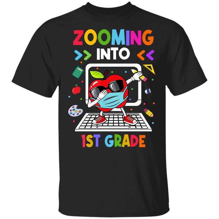 Back to School Quarantine Zooming Into 1st Grade Youth T-Shirt