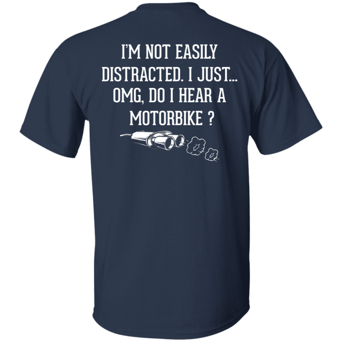 Not Easily Distracted Biker Motorcycle Shirt