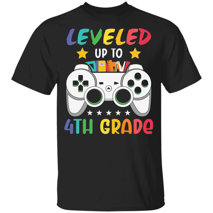Back to School Leveled Up To 4th Grade Youth T-Shirt