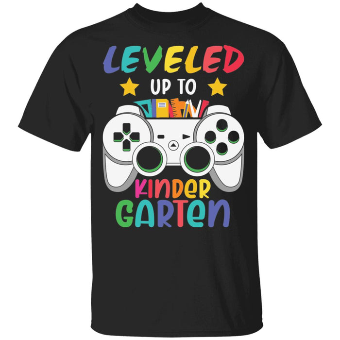 Back to School Leveled Up To Kinder Garten Youth T-Shirt