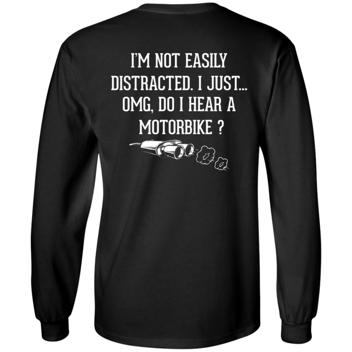 Not Easily Distracted Biker Motorcycle Shirt