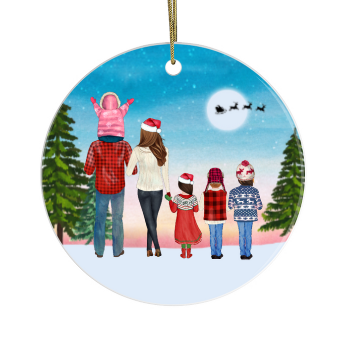 Personalized Ornament, Christmas Gift, Family Gifts, Parents and Kids, Up to 4 Kids