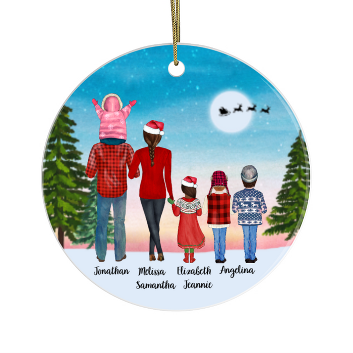 Ornament Family - Christmas Personalized Gifts - Custom Ornament for Family and Mom