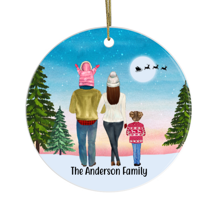 Personalized Ornament, Standing Parent, Kid, Baby, Custom Gift for Christmas