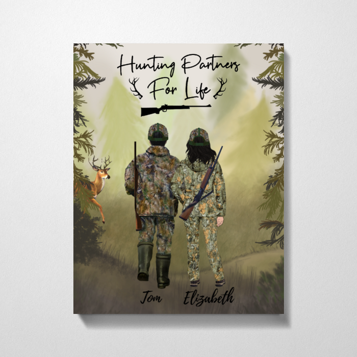 Personalized Canvas, Deer Hunting Gifts for Hunters, Hunting Gifts