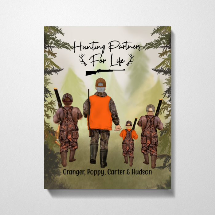 Hunting Partner for Life - Personalized Gifts Custom Hunting Canvas for Son, Dad, Hunting Lovers