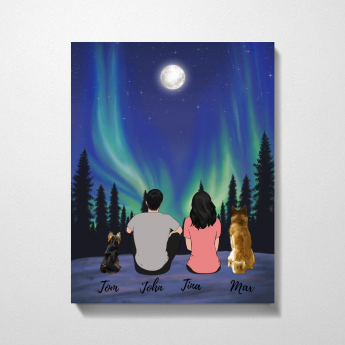 Full Moon Night Premium Canvas