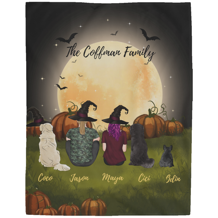 Personalized Blanket, Halloween Gifts for Dog Lovers